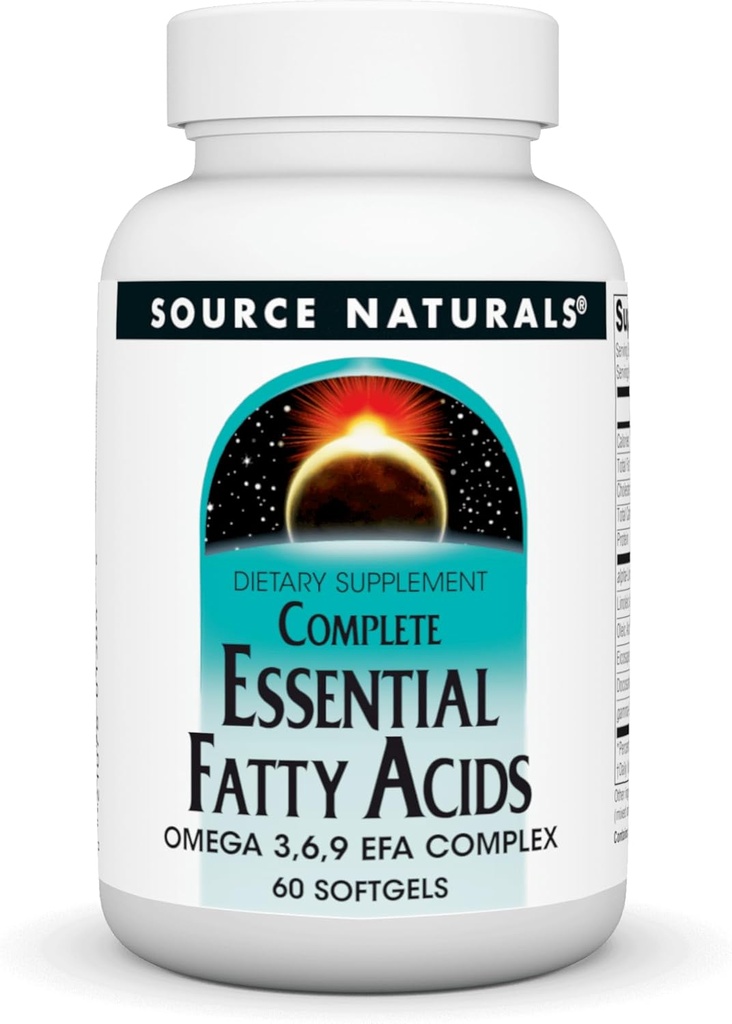 Källa Naturals Komplett Essential Fatty Acids Omega 3,6,9 EFA Complex, 60 Softgels