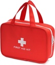 Compact Empty First Aid Kit Bag Emergency Trauma Medical Pouch Travel Medicine Organizer Bag för hem, camping, resor, bil (röd)