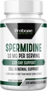 Probase Nutrition Spermidine (10mg av 99% Spermidine 3HCL - Tredjepartstestade) 120 kapslar - 100x mer potent än Wheat Germ Extract, Telomere Health och Aging 120-Day Supply - Så effektivt som NMN