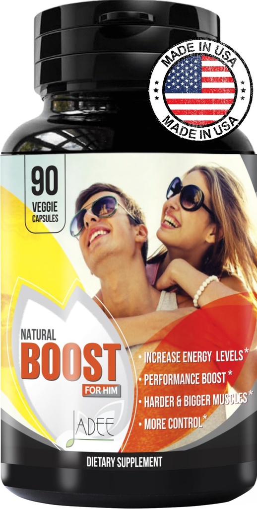 Jadee Natural Male Enhancing Supplement - Öka 2" i 60 dagars utvidgning och manliga förbättringspiller, främja storlek, styrka, energi, uthållighet, sista längre uppåt stöd, testosteron Booster för män