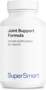Supersmart Joint Support Formel (High Potency Complex) - med Glucosamine, Chondroitin, Hyaluronic Acid, MSM - Joint Support Supplement | Non-GMO & Gluten Free - 90 tabletter