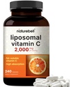 NatureBell Liposomal Vitamin C 2.000mg Per Servering, 240 kapslar | Hög Absorption Fat-Soluble Vitaminer - Max Strength Antioxidant * Supplement - Non-GMO, Gluten Free
