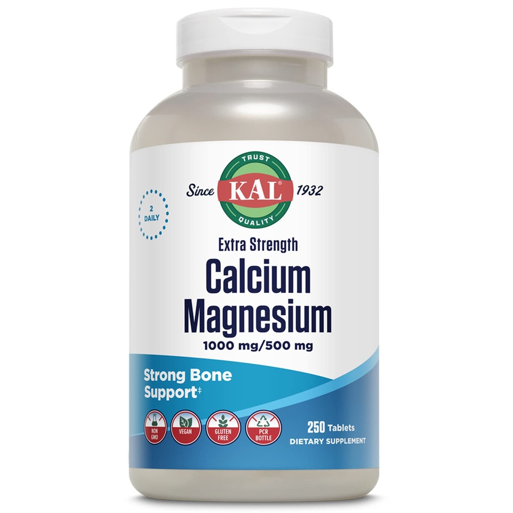 KAL extra styrka kalcium magnesium tabletter, 250 greve