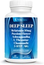 18-i-1 Melatonin10 mg, Natural Deep Sleep Supplement för vuxna, Non-Habit Forming, Ashwagandha, L-Theanine, Magnesium, Chamomile, 5-HTP, Non-GMO