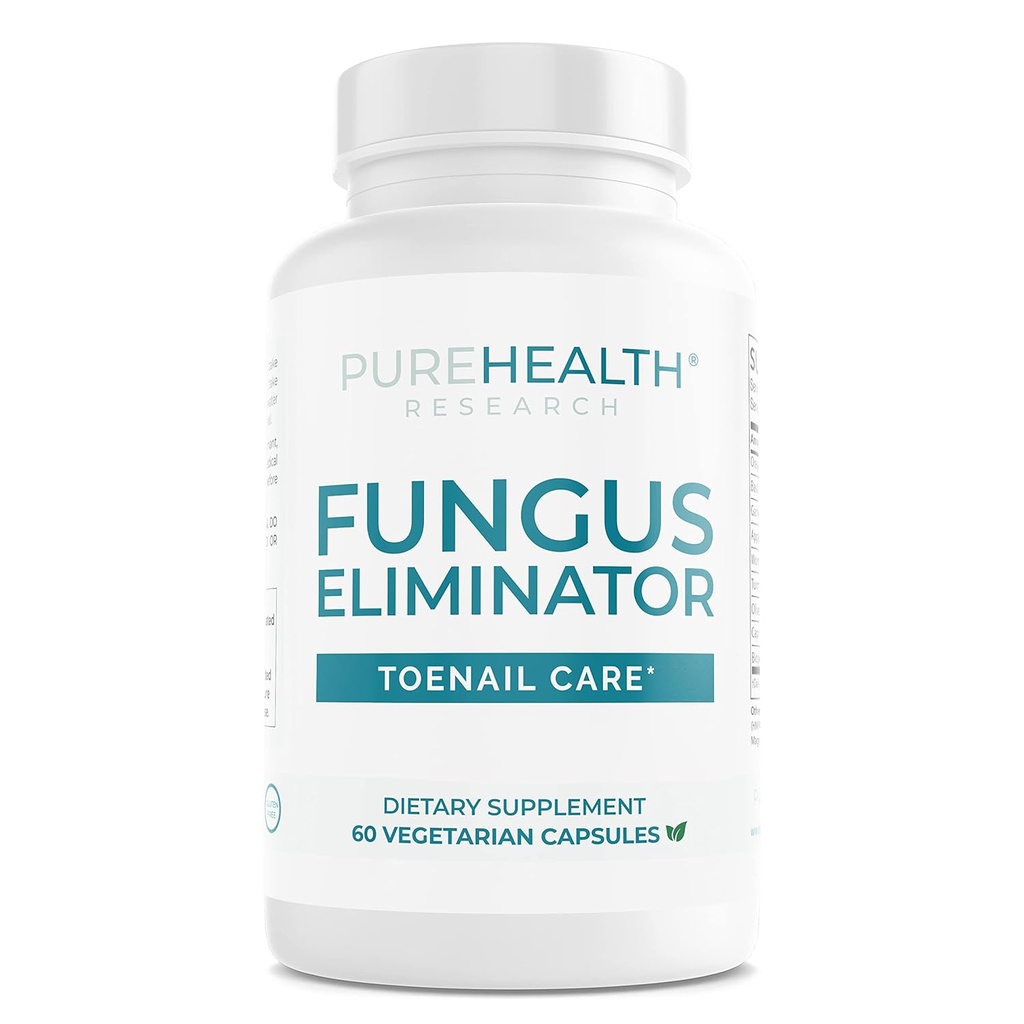 Toenail Fungus av PureHealth Research Full-Spectrum hjälper lugn, reparera och stimulera färsk, klar nageltillväxt Non-GMO, USA tillverkad, 1 flaska