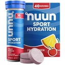 Nuun Sport Electrolyte tabletter med Magnesium, Calcium, kalium, klorid och natrium, Gluten Free & Vegan, Fruit Punch, 4 Pack (40 portioner totalt)