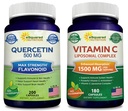 aSquared Nutrition Bundle för Quercetin 500mg & Vitamin C Liposomal Complex 1500mg - Immune Support