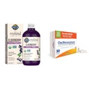 Garden of Life Organics Plant-Based Elderberry Immune Syrup 6.59 fl oz (195 Ml) & Boiron Oscillococcinum för lättnad från influensaliknande symtom på kroppsvärk