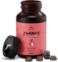 Rena Himalaya Shilajit Gummies, Sugar-Free, 85+ Trace Minerals & Fulvic Acid för energi, Metabolism & Immune Support, Shilajit för Män & Kvinnor, Ashwaghanda Gummies (60 greve)