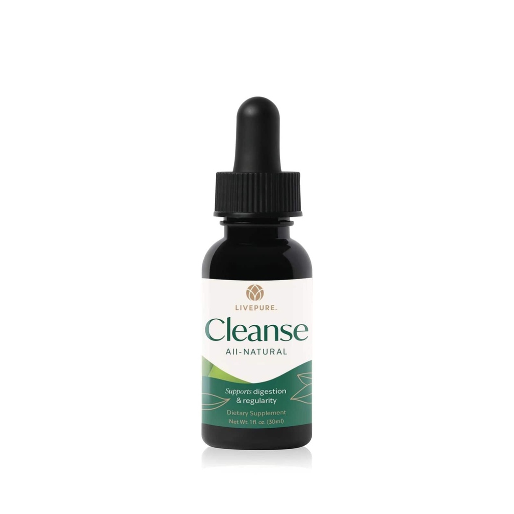 PURE Cleanse Liquid | Plant-Based Supplement Designed to Support Digestive Balance, Gut Health & Full-Body Wellness | Fast-Absorbing Herbal Formula | Vegan, Gluten-Free, Additive-Free | 1 fl oz