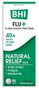 BHI Flu + Cold Multi-Symptom Relief Natural Safe Non-Drowsy Remedy 11 Målade homeopatiska aktiva ingredienser för kroppsvärk, trötthet, chills & huvudvärk - 100 tabletter