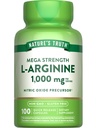 Naturens sanning L-arginin 1000mg | 100 kapslar | Mega Styrka | Non-GMO & Gluten fri tillägg