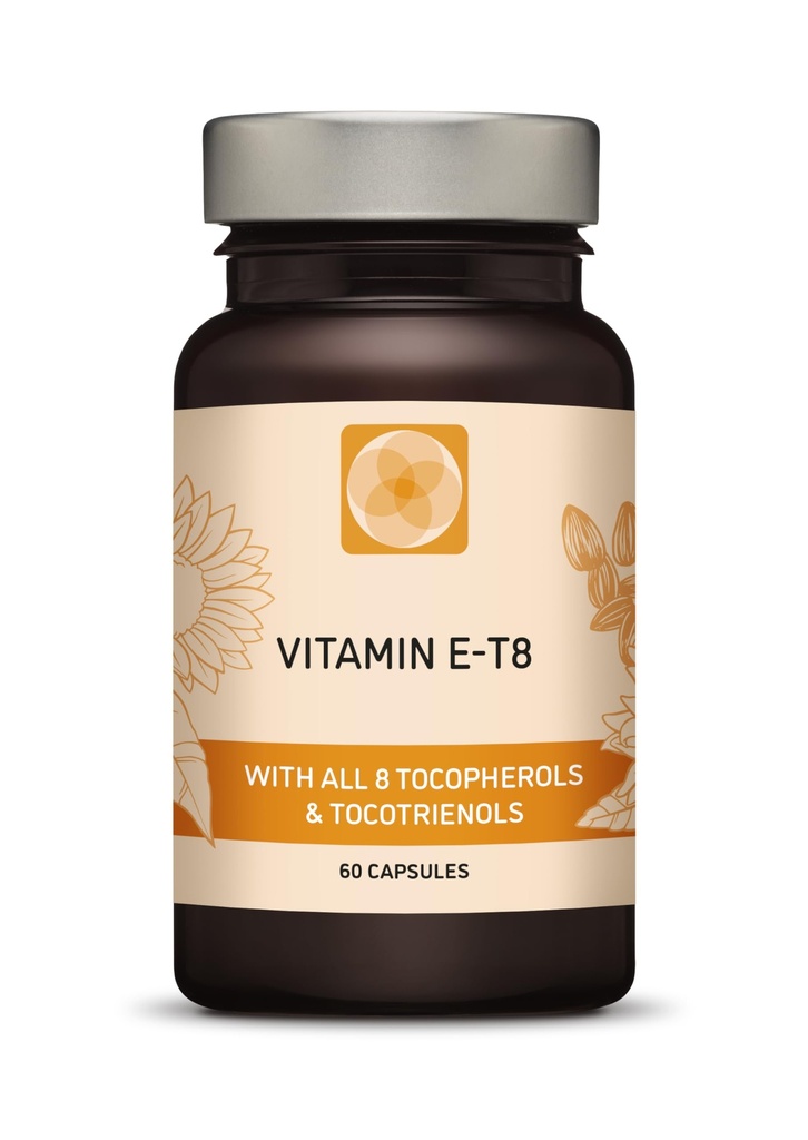 Ultra Tocotrienol 200mg Vitamin E Vegan - Alla 4 tocotrienoler - Alpha Tocotrienol + Beta Tocotrienol + Gamma Tocotrienol + Delta Tocotrienol - Inga Tocopherols - Unique Tocotrienol Complex