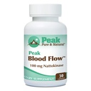 Peak Pure & Natural Peak Blood Flow - Nattokinase Supplement - Hälsosamma blodcirkulationstillskott för vuxna | 100mg - 30 kapslar