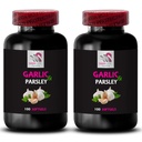GARLIC AND PARSLEY ODORLESS - garlic parsley dietary supplement, clean lifestyle choice, extract supplement, odorless herb power, parsley and garlic capsules odorless, herbal blend 2Bot