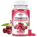 Vitamin B12 Gummies - 5000 mcg Methylcobalamin med järn, C-vitamin, D3 & folat, energistöd och metabolism, Immune, B-12 Komplex tuggbart tillskott för män och kvinnor, Vegan- 60 Count