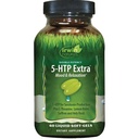 Irwin Naturals Double Potency 5-HTP Extra - 60 Liquid Soft-Gels - för avkoppling och serotoninproduktion - 30 portioner