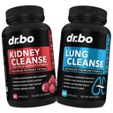DR BO Kidney Cleanse & Lung Support Pills - Premium Herbal Formler för att stödja njure och lunghälsa