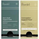 Perel Conception Support Pack & Mäns Multi Support Pack, Prenatal Multivitamin för fertilitet Wellness & Daily Multivitamin för Mäns Wellness, 60 Daily Pill Packs