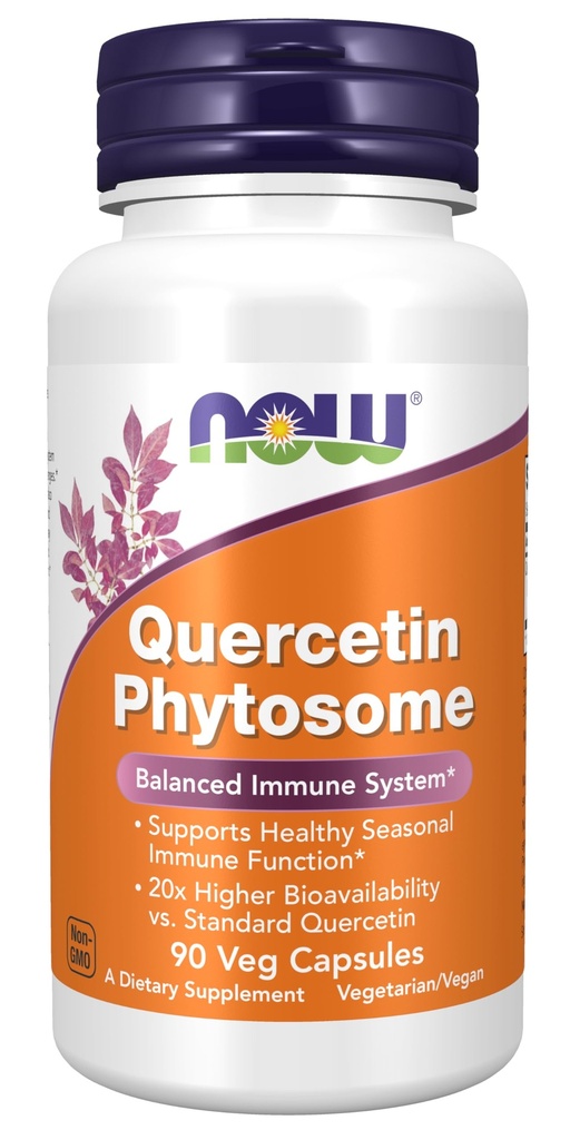 Nu livsmedelstillskott, Quercetin Phytosome 250mg, balanserat immunsystem, 90 Vcaps