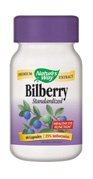 Naturens sätt Bilberry Premium Extract, stöder Eye Health *, Eye Health Supplement för vuxna med Black Elderberry *, Gluten Free, Vegan, 60 kapslar (Packaging May Vary)