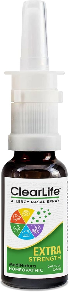ClearLife Allergy Relief Nasal Spray för Multi-Symptom Relief i alla regioner - Homeopatisk Formel - 0,68 Ounce