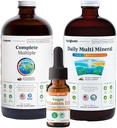 LIQUIDHEALTH Ultra Immunity Liquid Vitamin Bundle för vuxna med komplett multivitamin, dagliga multimineraler och vegansk vitamin D3 droppar - Immune Support Vitamins, Whole Foods, Vegan, Non GMO