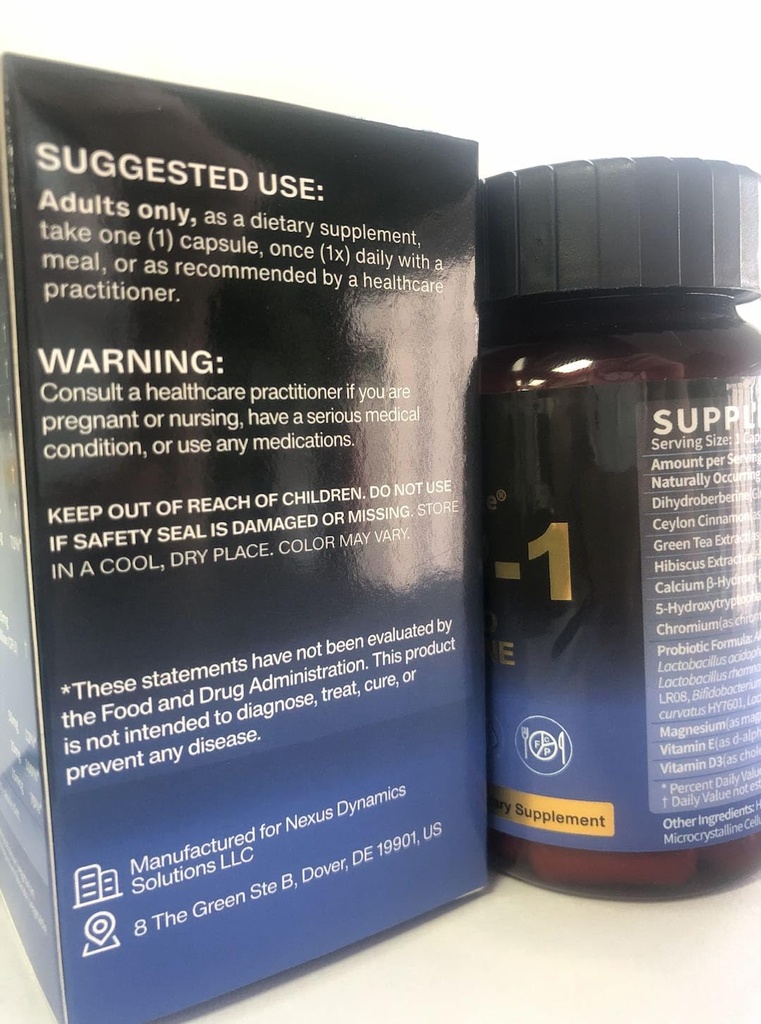 GlucoVantage® Dihydroberberine Supplement, Super Berberine Ceylon Cinnamon - 60 Veggie Caps