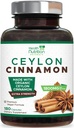 Ceylon Cinnamon Capsules 1800mg - Certified Organic Ceylon Cinnamon Powder Supplement, Bottled i USA, Extra Strength Energy & Heart Support Pills, Non-GMO & Gluten Free, Sugar Free - 180 Capsules