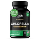 Chlorella Capsules 3000 mg - Cracked Cell Wall Blue Green Algae Supplement - Best Natural Detox Cleanse - Plant Vitamins Minerals Chlorophyll Vegan Protein Powder Pills - Made in USA