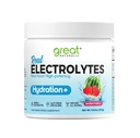 Electrolytes Powder Hydration | Real Food High Potency | Watermelon 30 Servings | Hög styrka Electrolyte pulver | Hydration drink mix | Electrolyte Supplement med kalcium Magnesium Calcium