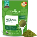 Navitas Organics Matcha Powder – For Tea, Lattes, Smoothies, Desserts & More – Energy & Antioxidants – Premium Culinary Grade – USDA Organic, Non GMO, Gluten Free, Kosher, Vegan (3oz. Bag 85 Servings)
