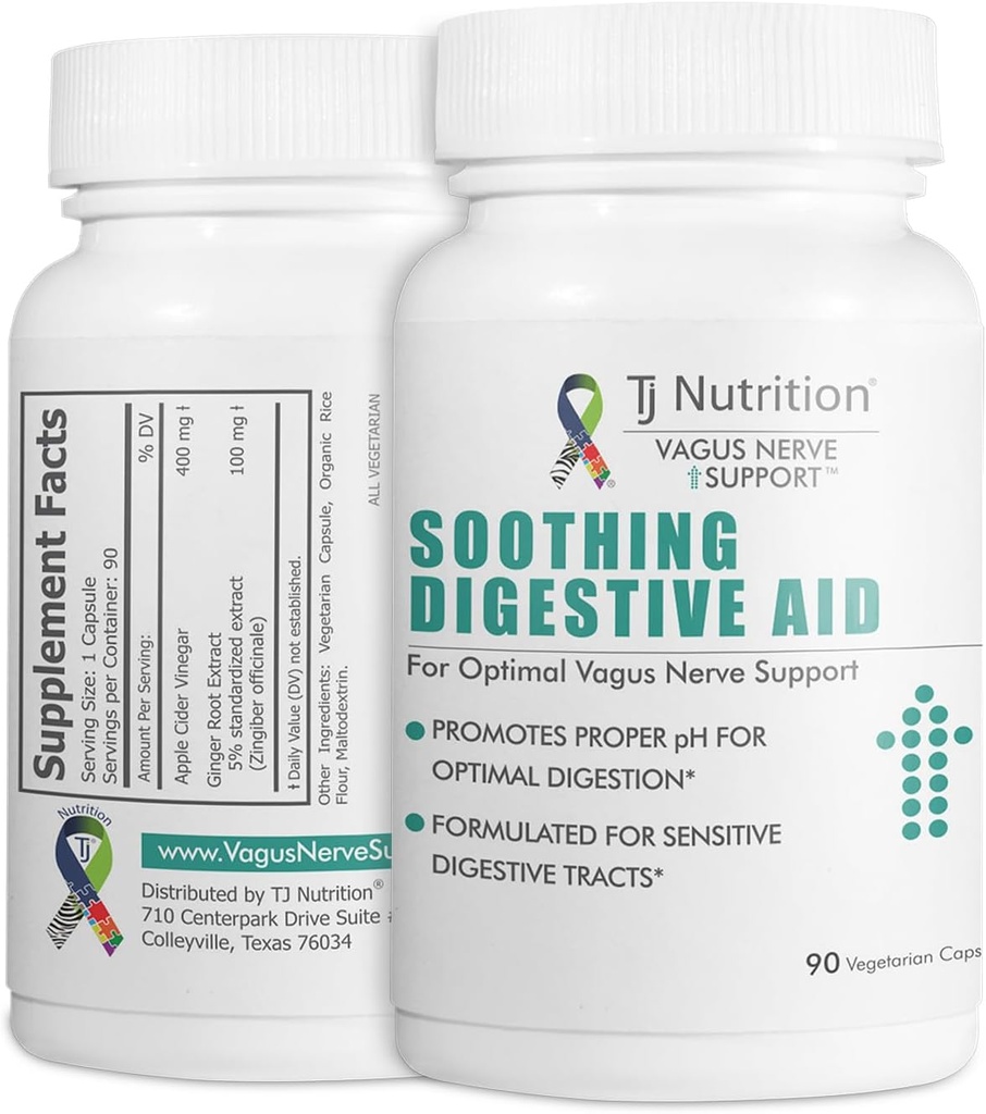 Digestive Health Support - Soothing Digestive Aid med Vagus Nerve SupportTM för optimal pH och förbättrad Digestion Comfort