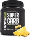 NutraBio Super Carb, kolhydratpulver med Cluster Dextrin & Electrolytes, Advanced Carb Supplement Powder för träningsbränsle, prestanda och muskelåterhämtning, Cyclic Dextrin, Pineapple, 30 Sv