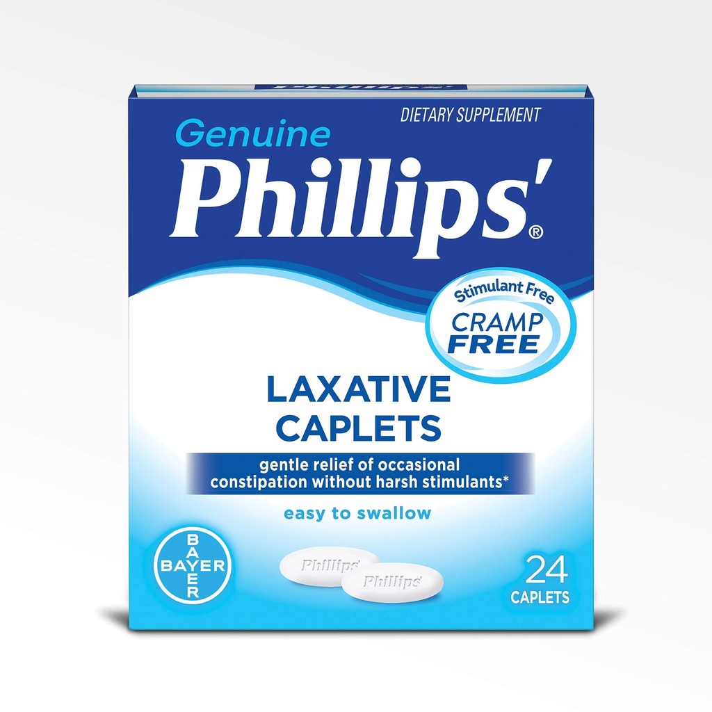 Phillips Laxative Caplets, 24 Caplets (Pack of 4)