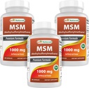 Bästa naturliga MSM 1000 mg 180 kapslar (180 greve (Pack of 3)