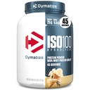 Dymatize ISO100 Whey Protein Powder Isolate, Vanilla, 25g Protein, 3 pund, 5,5 g BCAA, mindre än 120 Cal., Gluten Free, 1g Fat, 1g Sugar, 2g Carb (45 portioner)