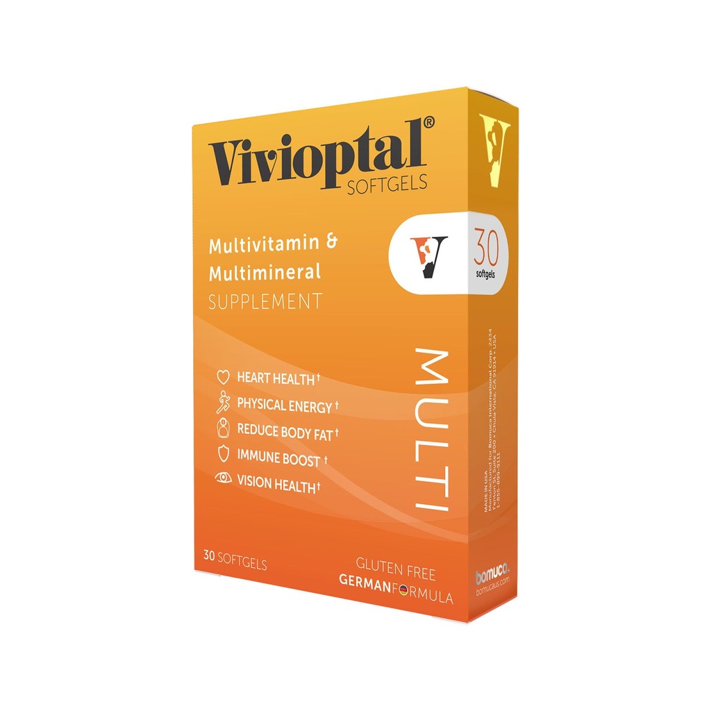 Vivioptal Multi, 30 Softgels, Multivitamin & Multimineral, Gluten Free, Tysk Formel