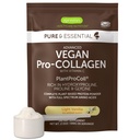 Igennus Advanced Vegan Vanilla Collagen Peptide Powder, förbättrad med Glycine, Proline & Hydroxyproline & Cofactor Vitamin C, Non GMO, Vegetarian Plant Based Collagen Powder Booster, 35 portioner