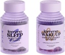 Lemme Sleep och Wake Up Bundle - Sleep Gummies for Better Night's Rest & Wake Up Caffeine Gummies for Energy - Gluten-Free, Non-GMO, 60 Count Varje