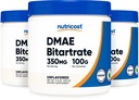 Nutricost Pure DMAE-Bitartrate Powder 100G (3 flaskor)