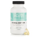 O-Mega-Zen3 + EPA Vegan Omega 3 Supplement - Fiskolja alternativ - Premium Marine Algal Based Omega-3 DHA och EPA Fatty Acids - Carrageenan Free - 120 Softgels