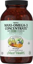 Omega 3 Supplement - Omega-3 Fish Oil Triple Concentrate med vitamin D3 - Potent Source of EPA / DHA Fatty Acids - Hjärta, Hjärna, Gemensam Hälsa - Kosher Certified Wild fångade Marine Fish - 180 Softgels