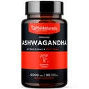 PhiNaturals Organic Ashwagandha Root Extract i Vegan Capsules Equal till 6000 Mg Root - Ashwaganda Supplement för män och kvinnor med 1500 Mg Per Serving 30 Servings - 500mg Per Vegan Capsule 90 Count