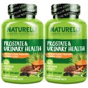NATURELO Prostate & Urinary Health, omfattande formel med Saw Palmetto, Pygeum, Tumeric, Plant Sterols, Broccoli och Lycopene, 60 Vegetariska kapslar (Pack of 2)