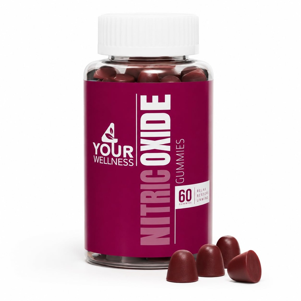 Nitric Oxide Gummies, Boosting Nitric Oxide Production och Blood Pressure, Made with Beet Root Extract är Gluten Free, Non-GMO och Kosher (60 Count (Pack of 1), Mixed Berry)
