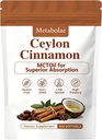 Ceylon Cinnamon Capsules with MCT Oil,Non-GMO, Gluten Free High,Absorption - 300 Softgels