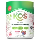 KOS Organic Superfood Greens Powder - Gut Health från Prebiotic Fiber, Supergreens och Adaptogens - USDA Certified Organic, Made in a GMP Certified Facility - 28 Servings Berry
