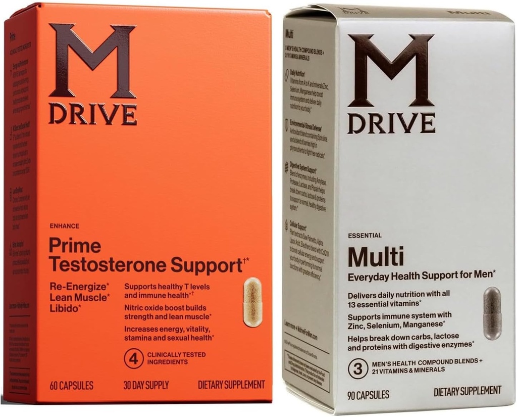 Mdrive Prime Testosteron Booster + Mäns Multivitamin