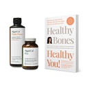 ALGAECAL Bundle - Calcium Supplement med vitamin D + K2, Mag, Boron & Omega 3 Fiskolja med EPA & DHA och bok av Lara Pizzorno Healthy Bones Healthy You, för att öka benhälsan